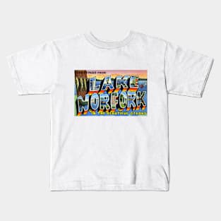 Greetings from Lake Norfork in the Beautiful Ozarks - Vintage Large Letter Postcard Kids T-Shirt